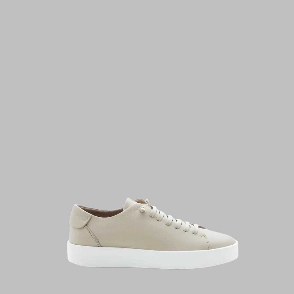 FABIANO RICCI LEATHER SNEAKER BEIGE - Hombre Amsterdam