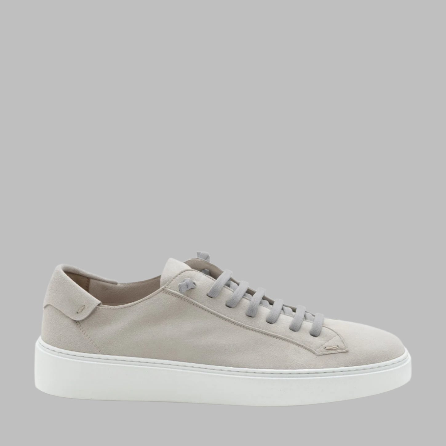 FABIANO RICCI SNEAKER SUEDE GREY AND WHITE SOLE- Hombre Amsterdam