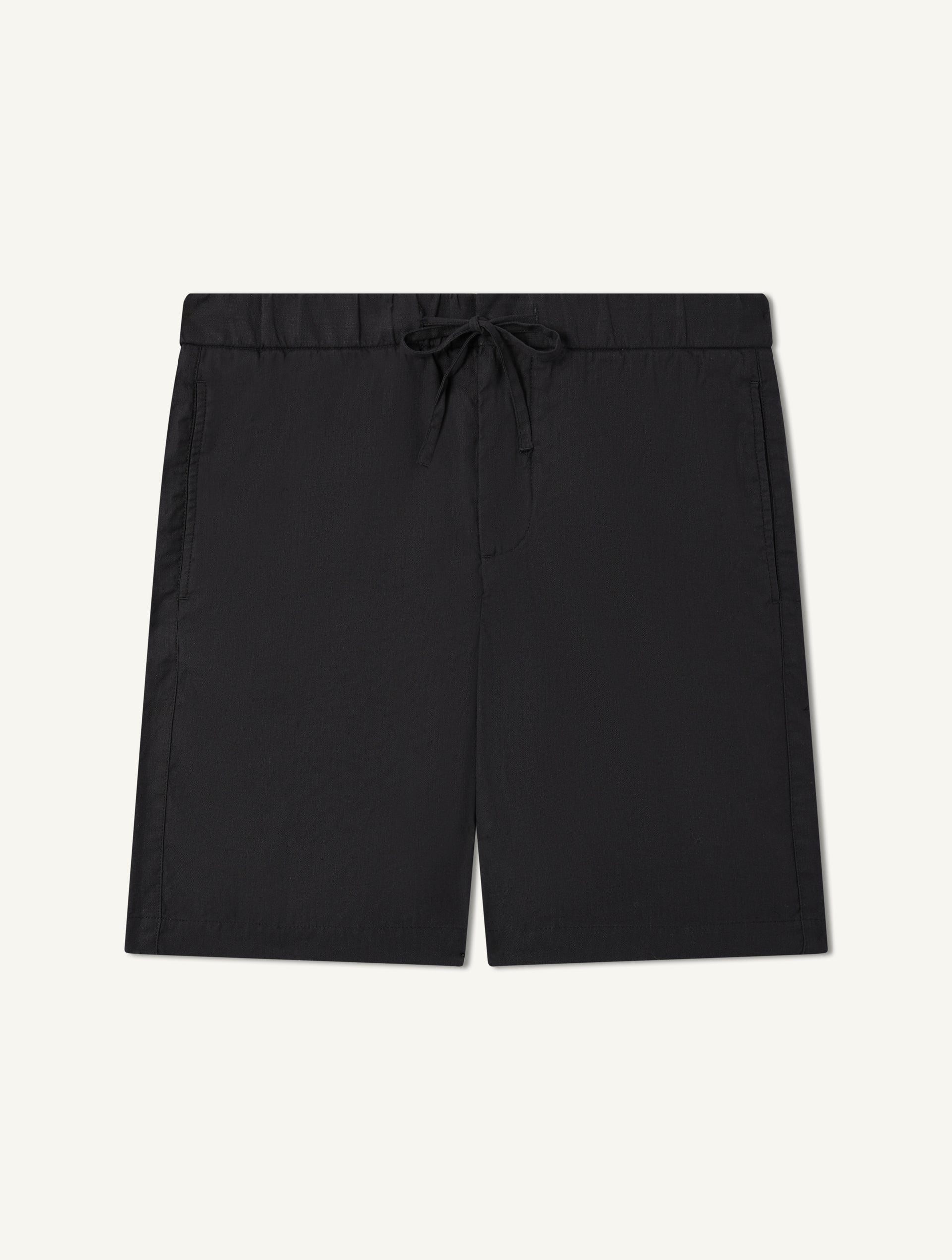 Felipe Linen Shorts Black - Hombre Amsterdam