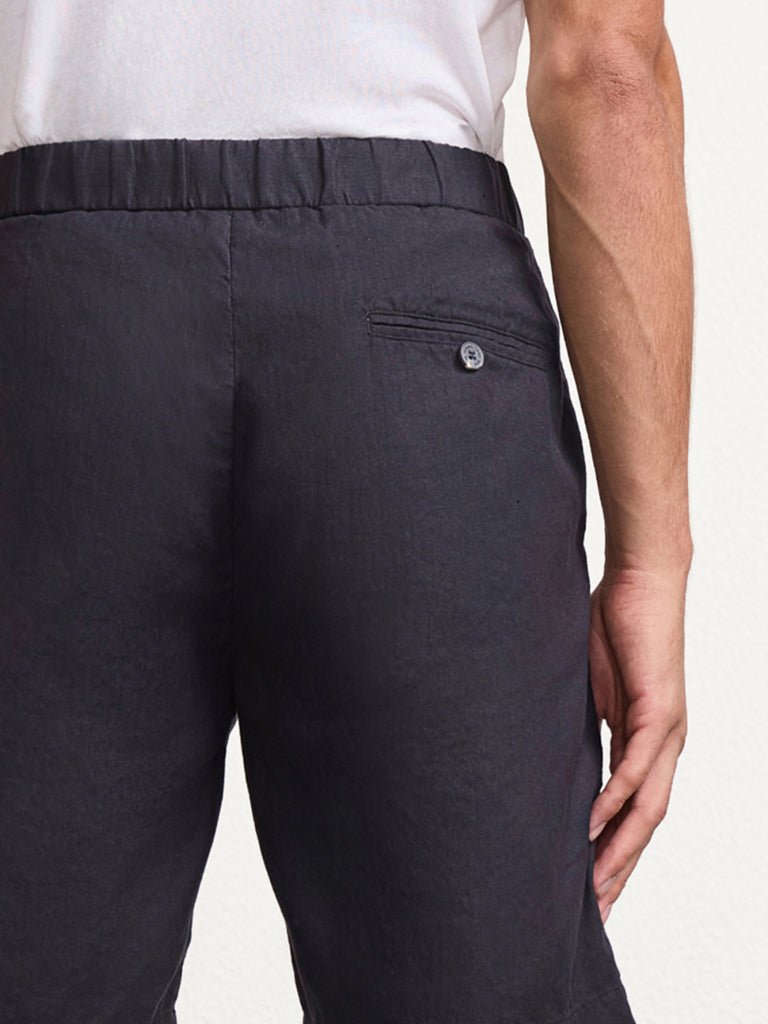 Felipe Linen Shorts Black - Hombre Amsterdam
