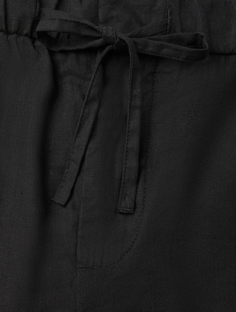 Felipe Linen Shorts Black - Hombre Amsterdam
