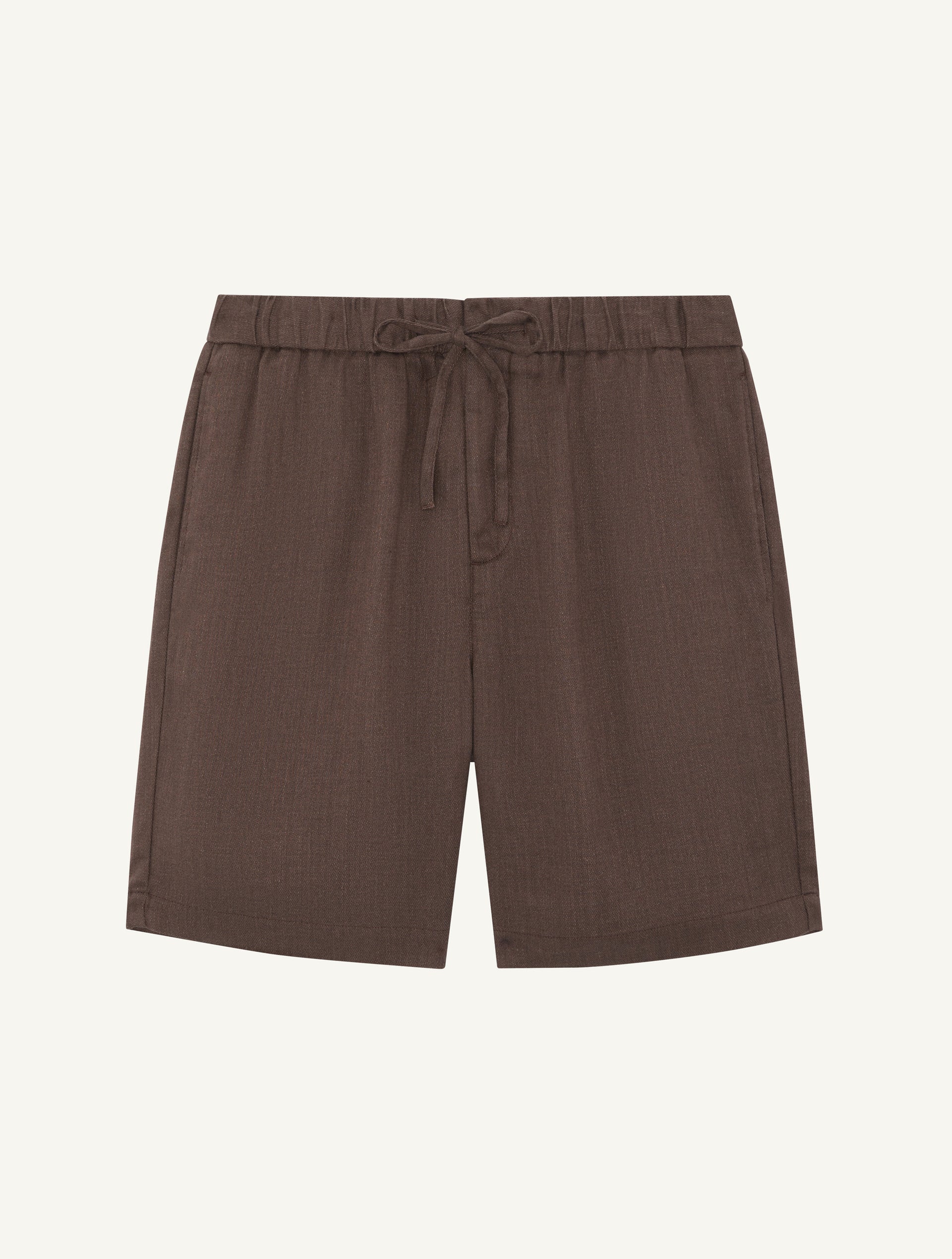 Felipe Linen Shorts Brown - Hombre Amsterdam