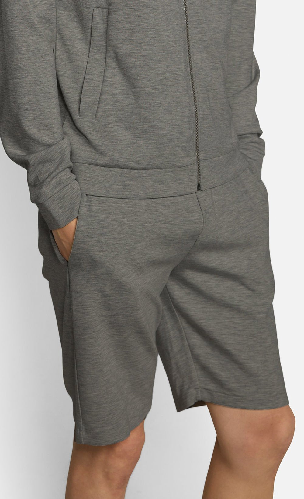 Feoras Jersey Shorts Silver Melange - Hombre Amsterdam