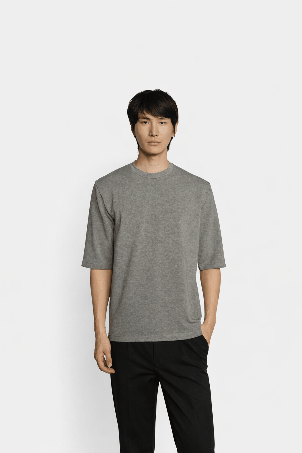 Feoras Jersey T-Shirt Silver Melange - Hombre Amsterdam