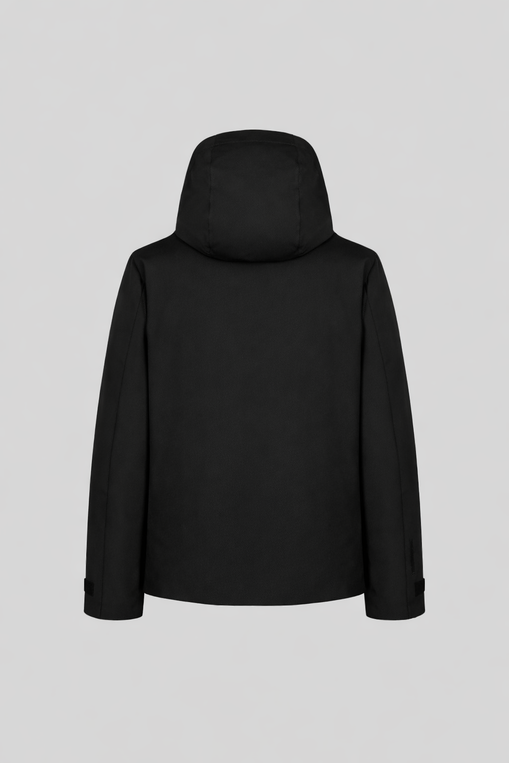 PEOPLE OF SHIBUYA PRIMALOFT JACKET BLACK WITH HOOD AND ZIP CLOSURE