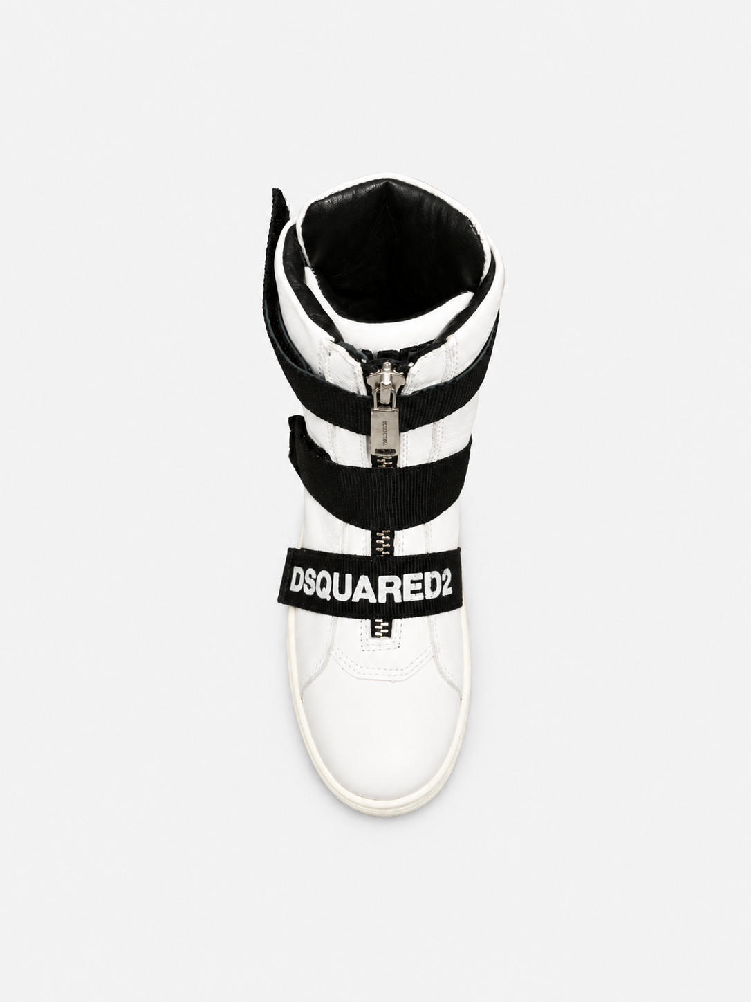 White High Top Velcro Sneakers Kids- Hombre Amsterdam