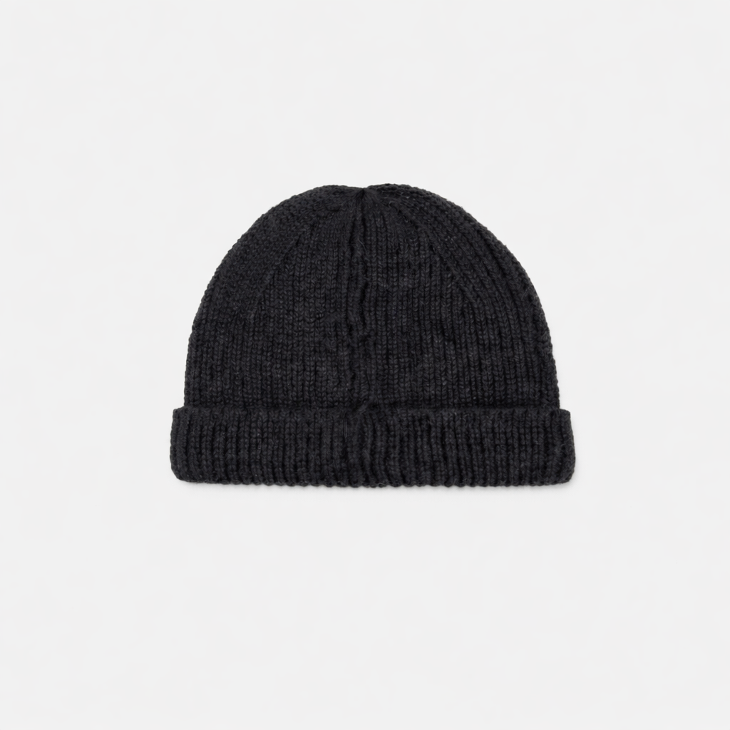 Chuncky Knit Beanie Black- Hombre Amsterdam