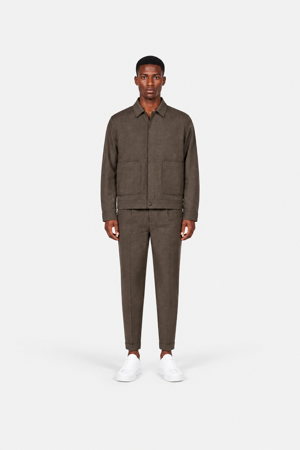 Patch-Pocket Jacket Brown- Hombre Amsterdam
