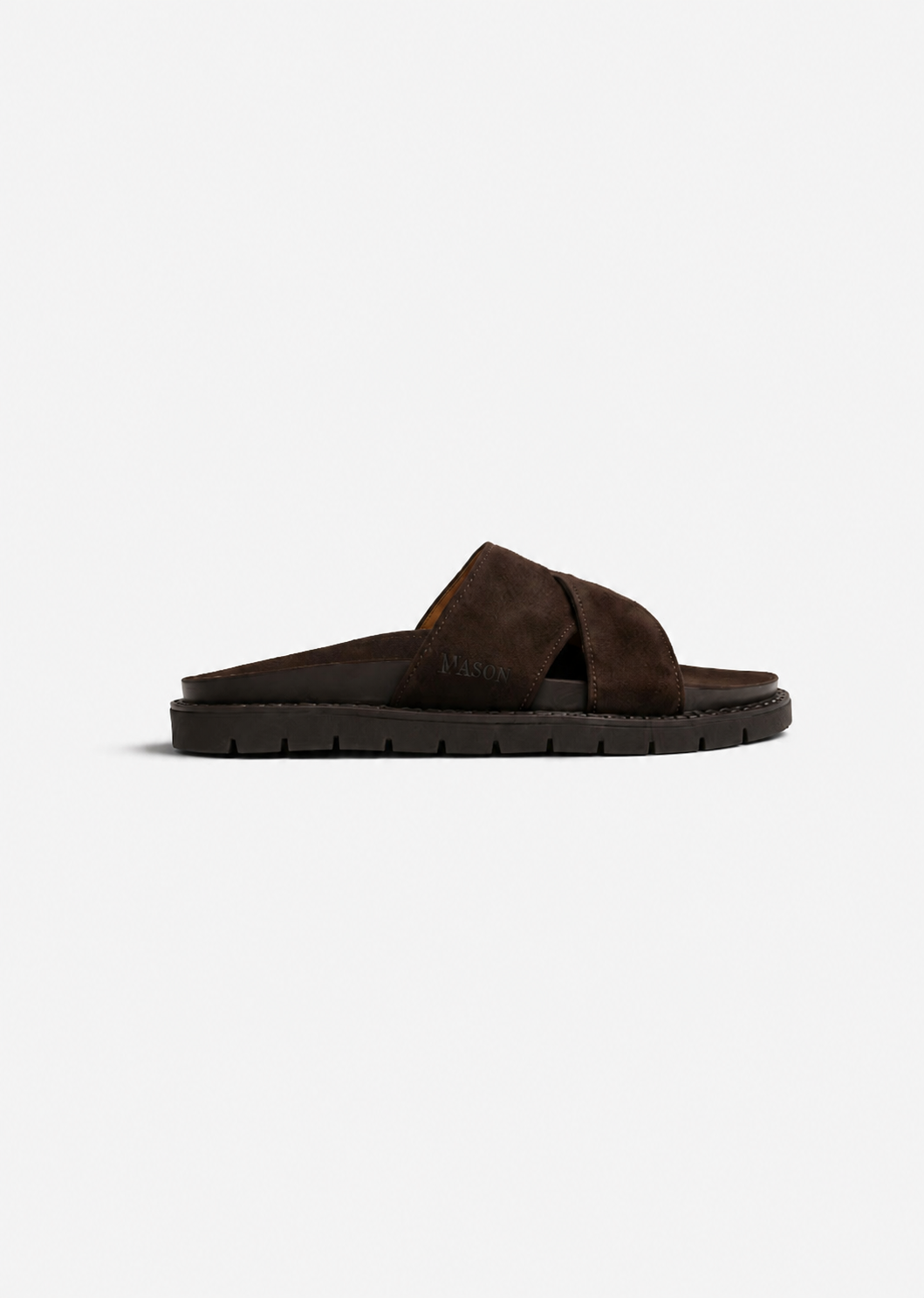 Suede Sea-Slides Dark Brown- Hombre Amsterdam