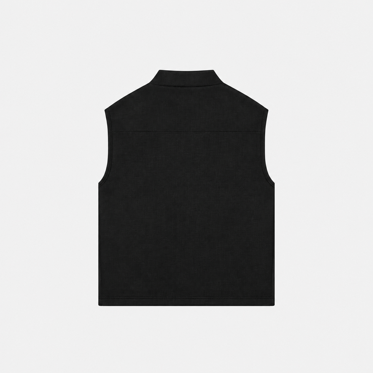 Flannel Stretch Vest Black- Hombre Amsterdam