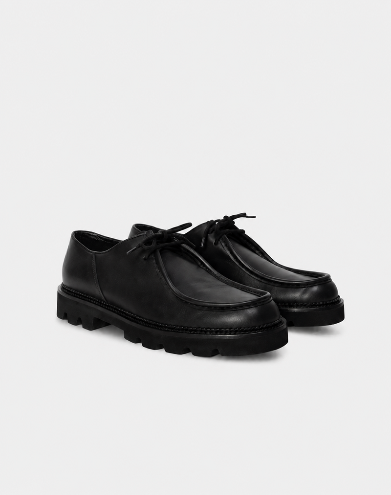 Pillar Mock- Toe Derby Black- Hombre Amsterdam