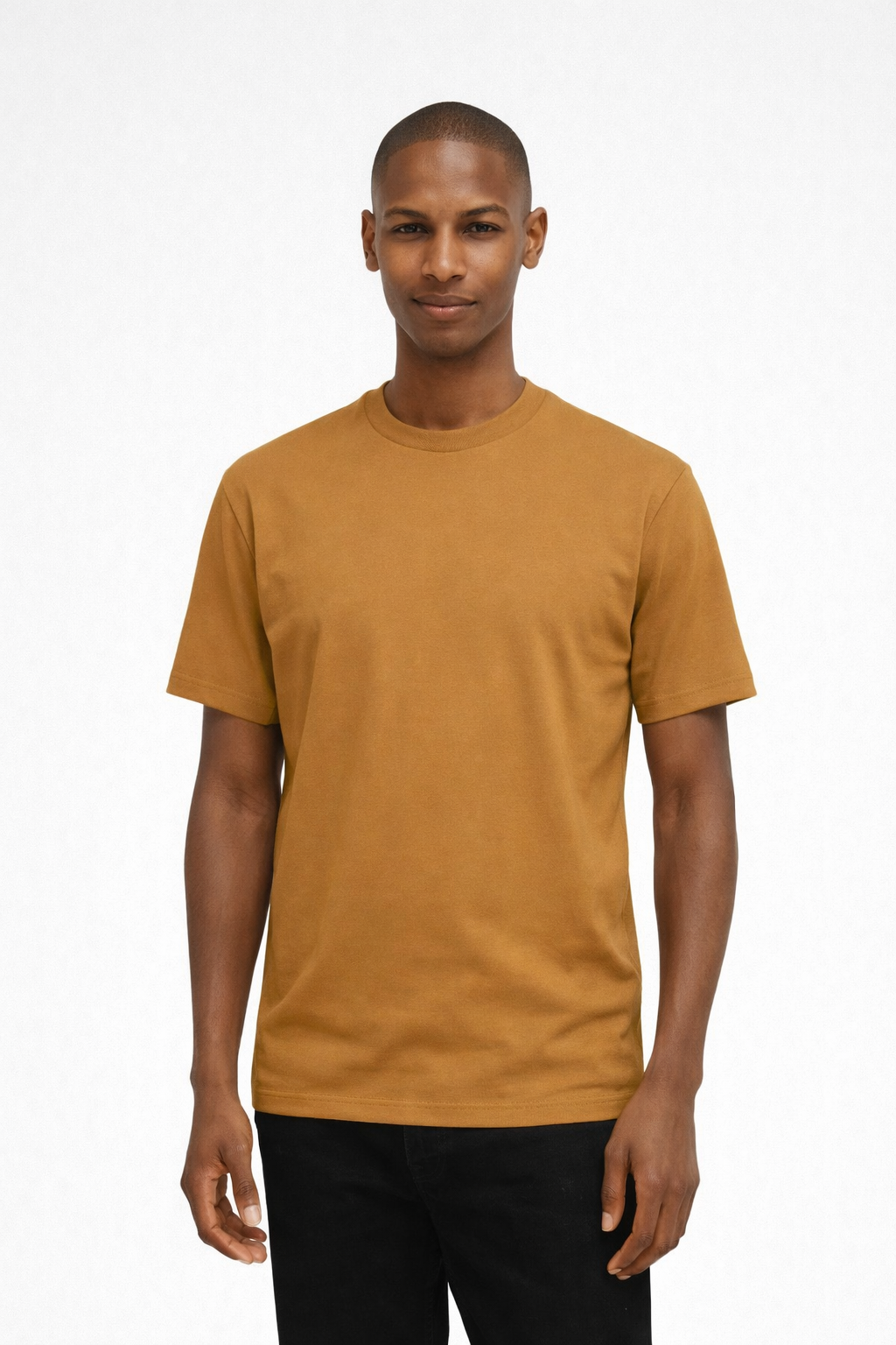 Interlock Supima T-Shirt Dark Gold- Hombre Amsterdam
