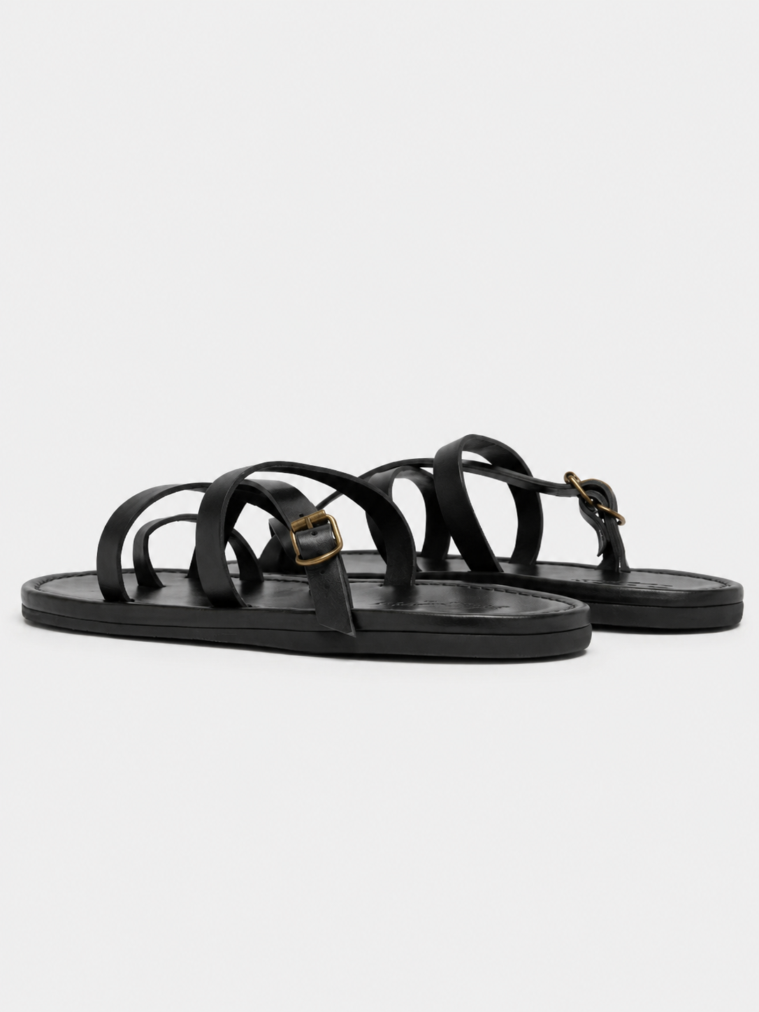 El Paso Leather Sandals Black- Hombre Amsterdam