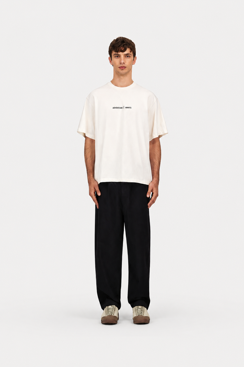Trousers In Wool Touch Black - Hombre Amsterdam