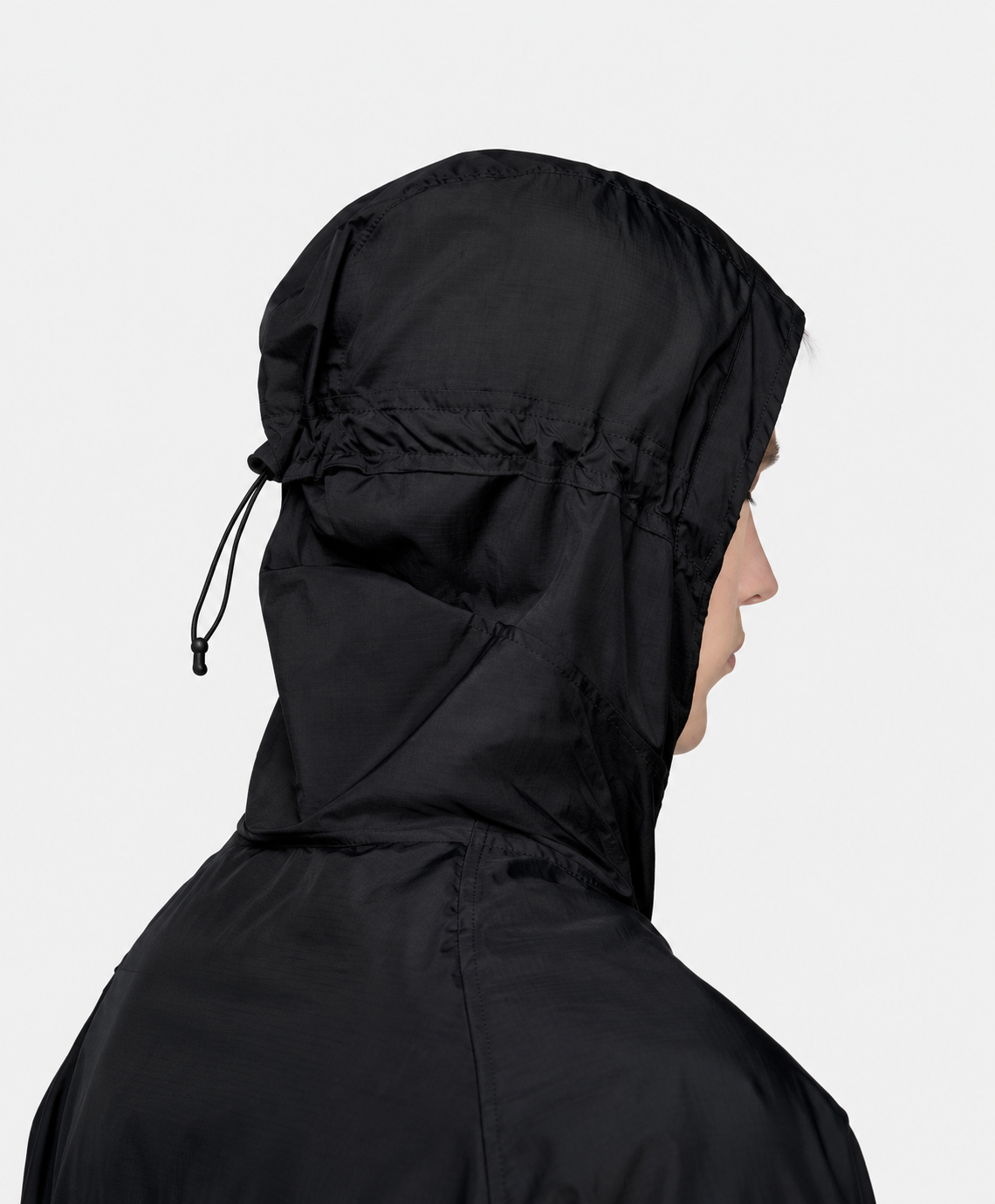 Running Hooded Jacket Black- Hombre Amsterdam