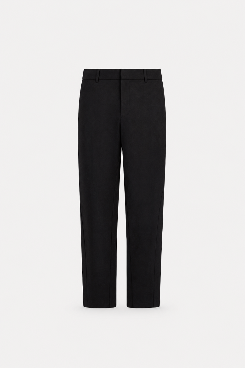 Trousers In Wool Touch Black- Hombre Amsterdam
