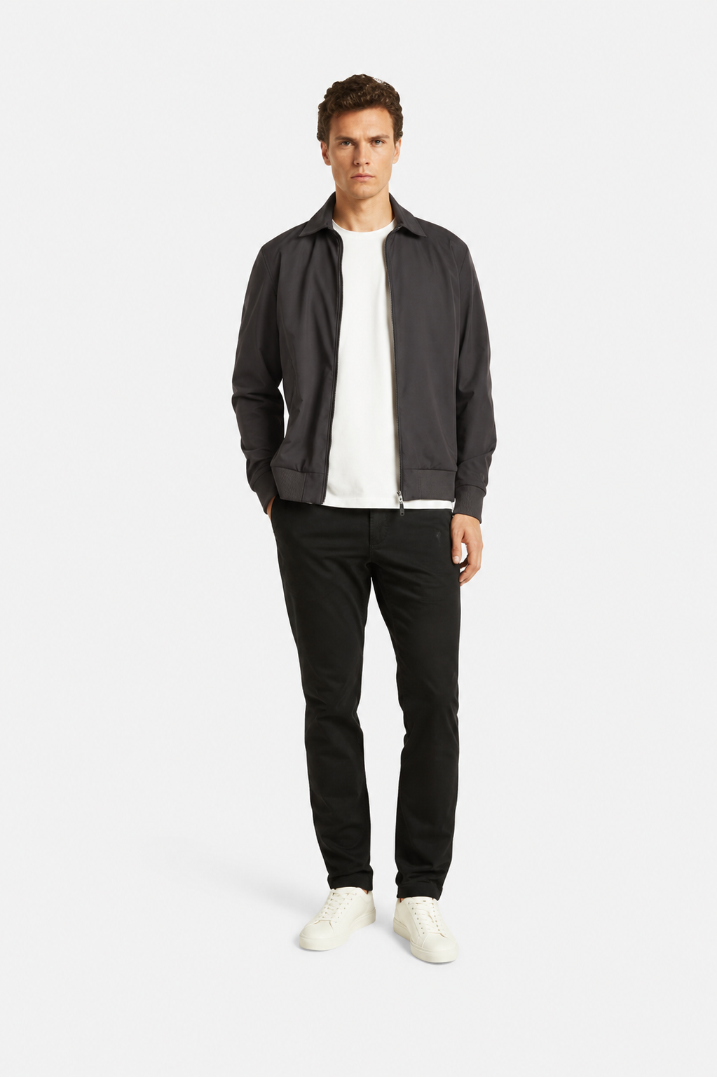 Ashford Tech Stretch Jacket Dark Brown- Hombre Amsterdam