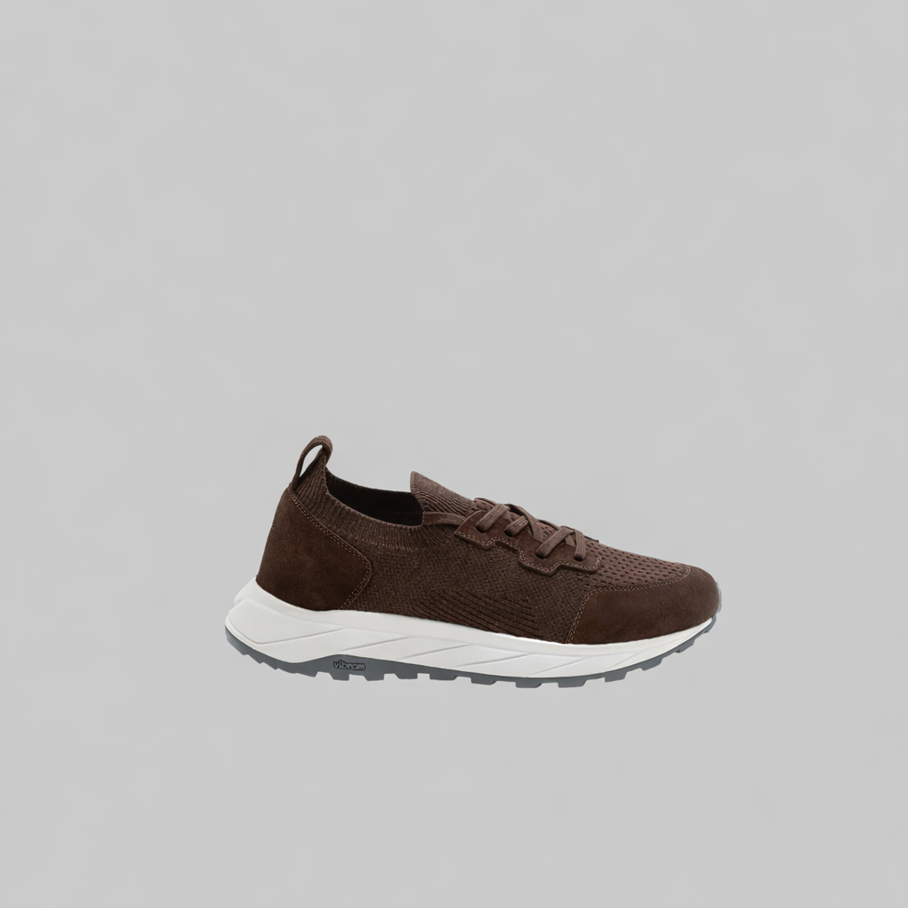 FABIANO RICCI SNEAKER STRETCH VIBRAM BROWN