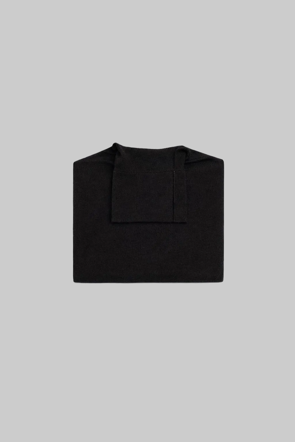 KIEFERMANN BLACK SWEATER WITH TURTLE-NECK IN MERINO WOOL