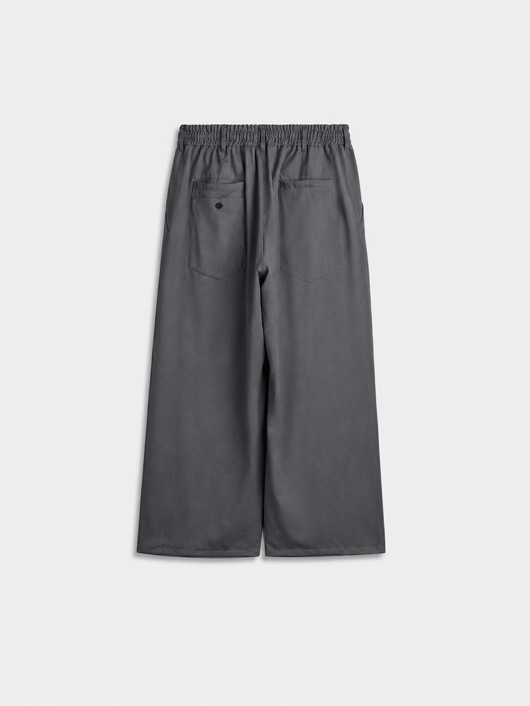 Wool Straight Leg Pants Grey Five- Hombre Amsterdam