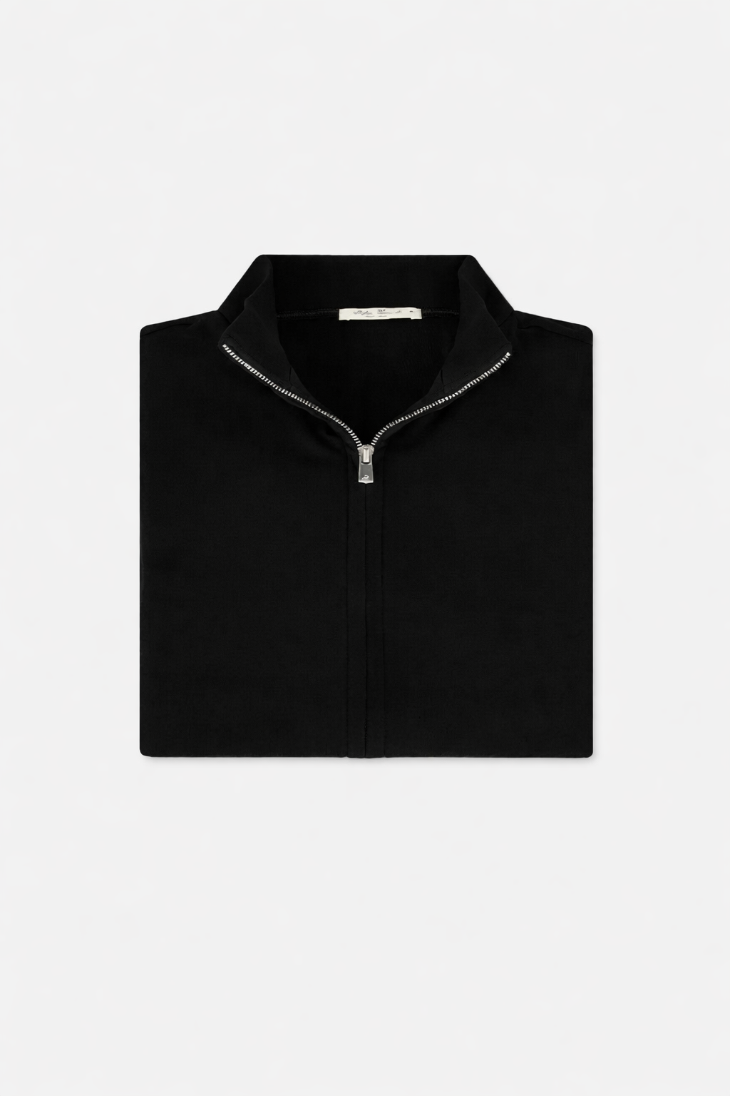 Zip Vest Cotton Black