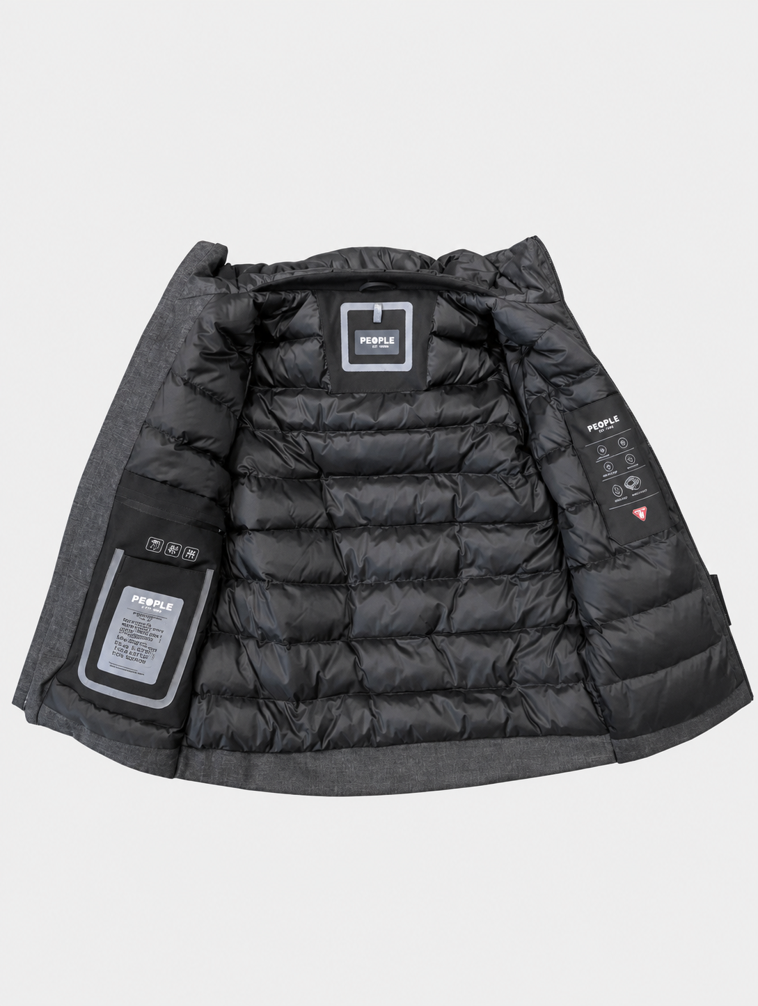 Primaloft Jacket Dark Grey Melange- Hombre Amsterdam