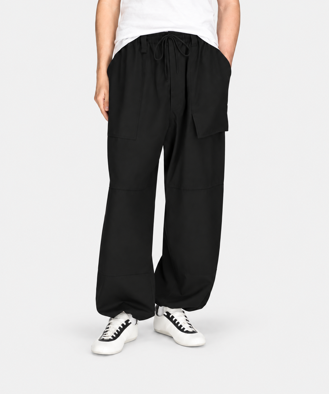 Wool Wide Pants Black- Hombre Amsterdam
