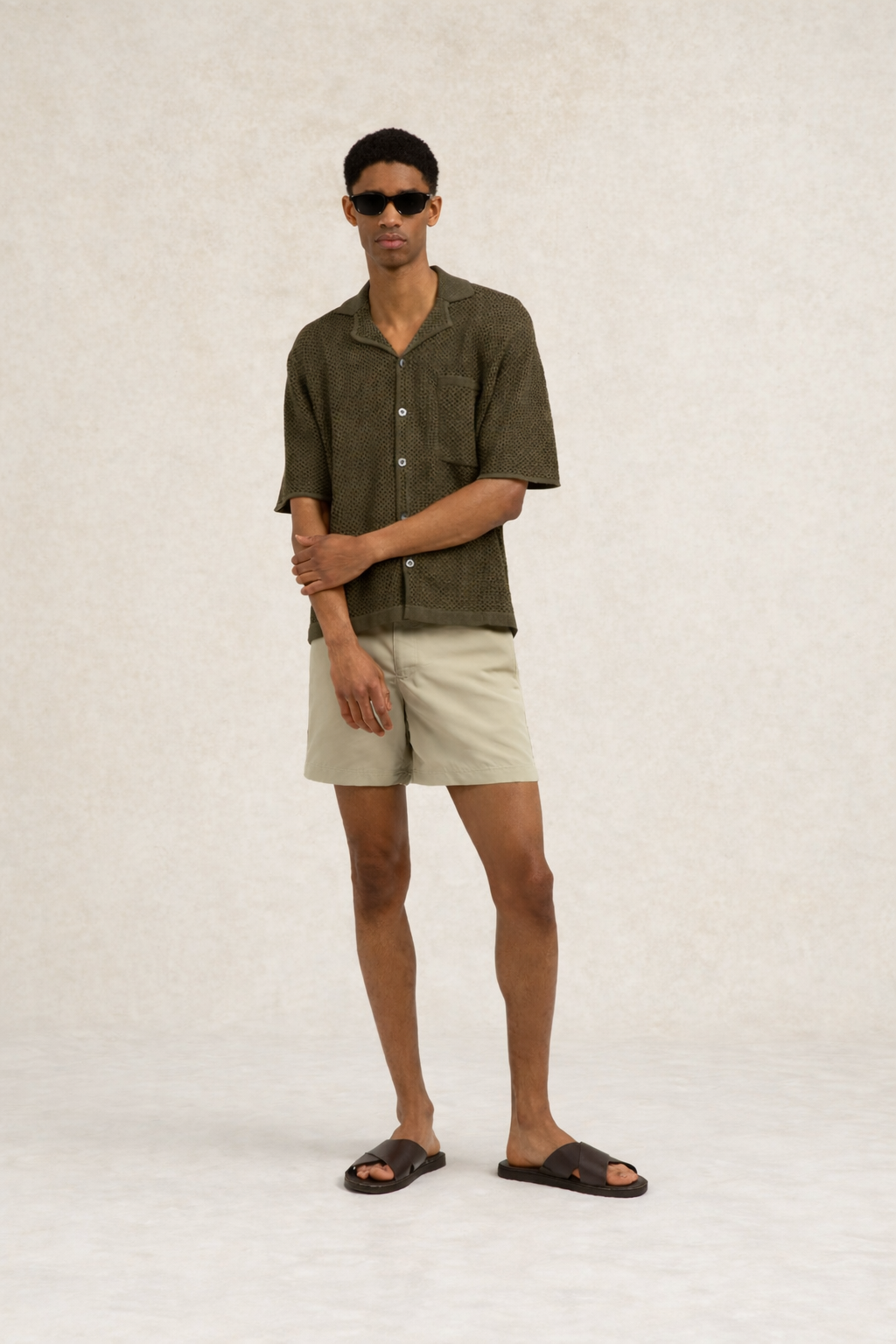 Oceano Drawstring Swimshort Sage- Hombre Amsterdam