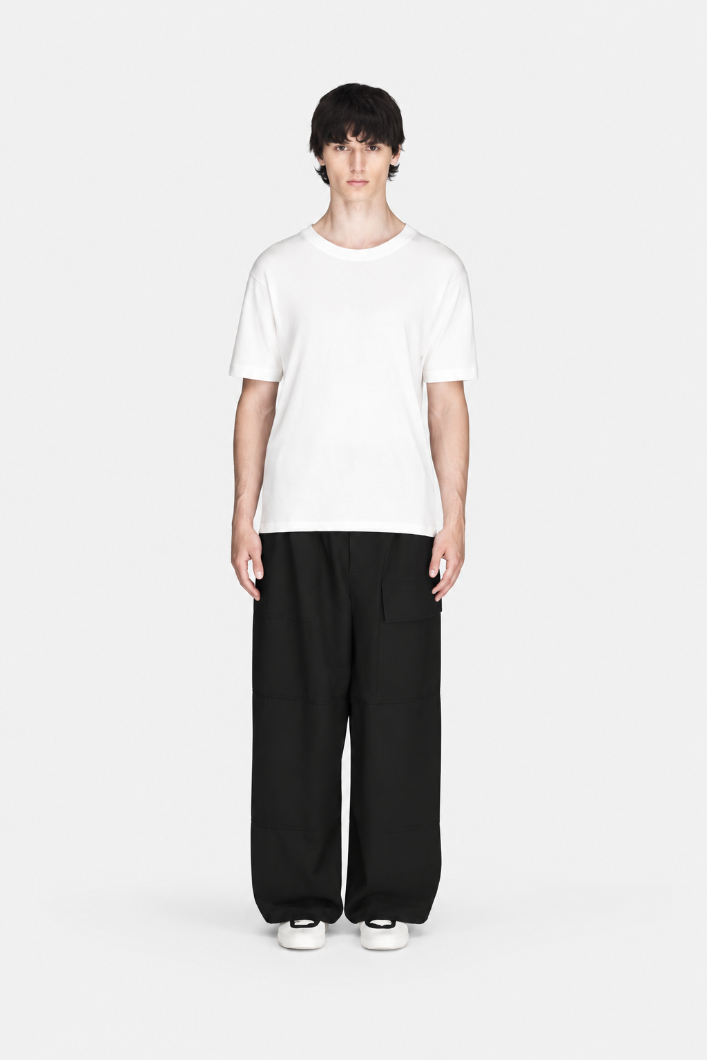 Wool Wide Pants Black- Hombre Amsterdam