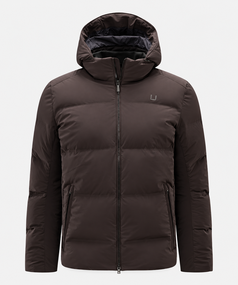 Bolt Goose Down Jacket Espresso Brown- Hombre Amsterdam