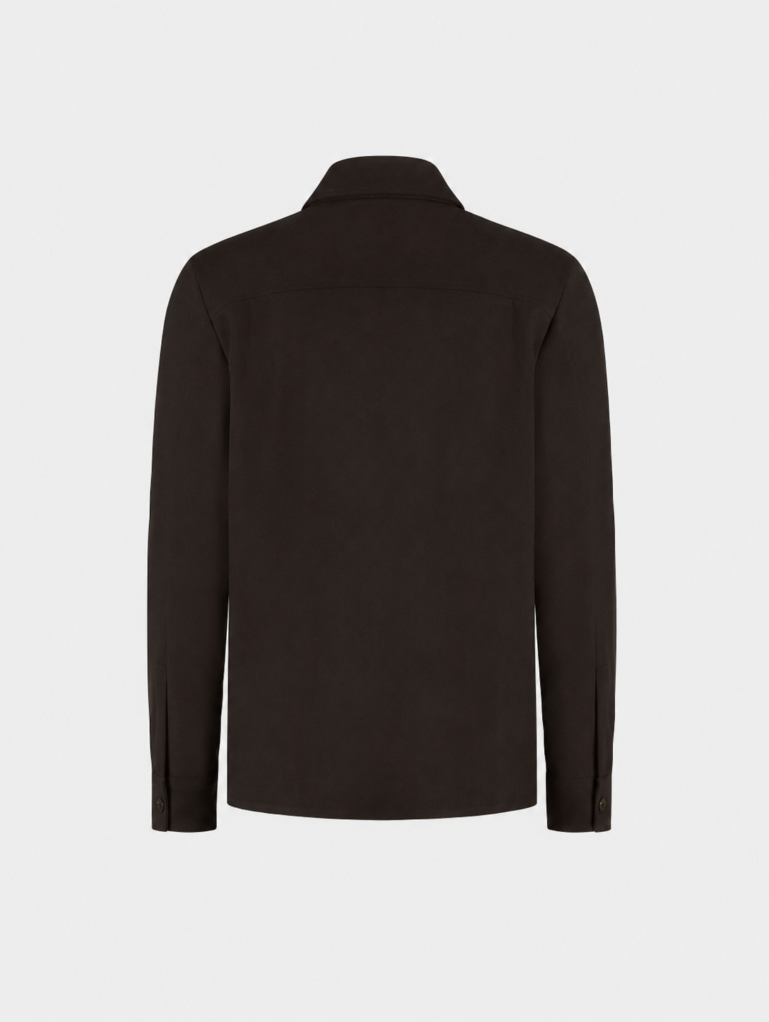 Wool Cashmere Shirt Jacket Deep Brown- Hombre Amsterdam