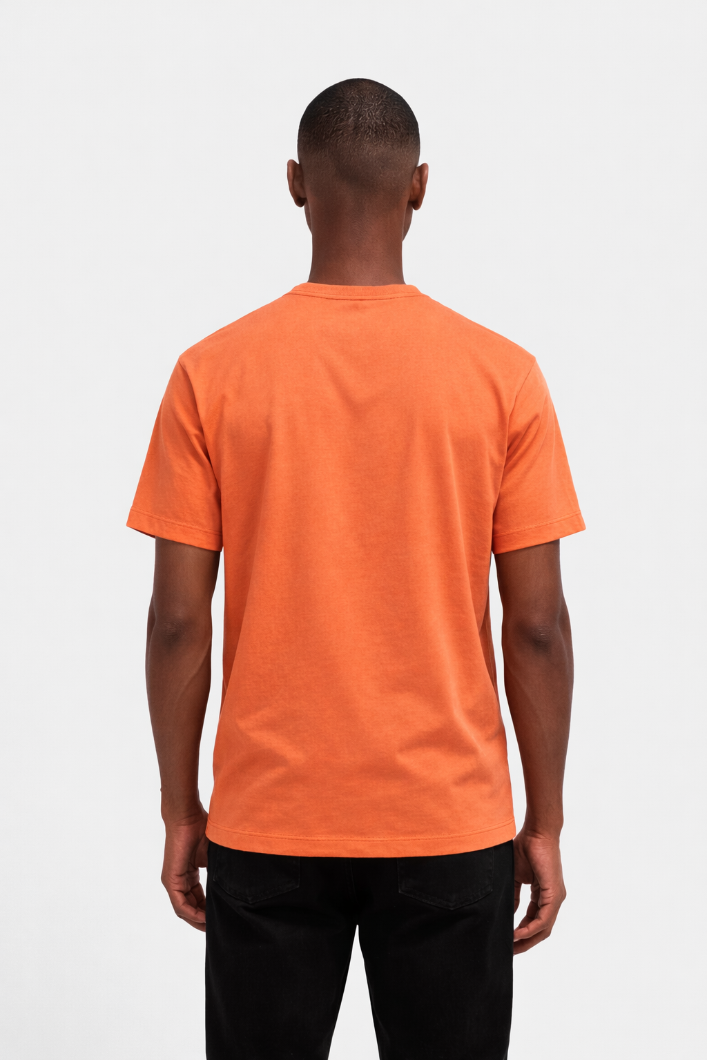 Interlock Supima Cotton T-Shirt Flame- Hombre Amsterdam