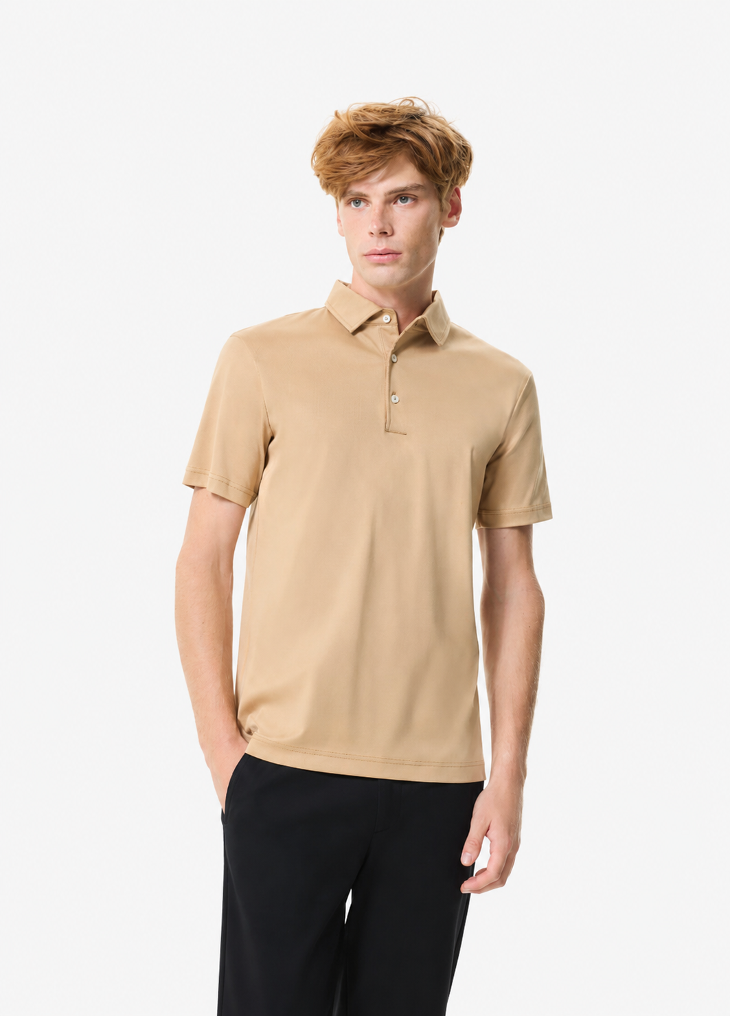 Supima Cotton Polo Hazelnut