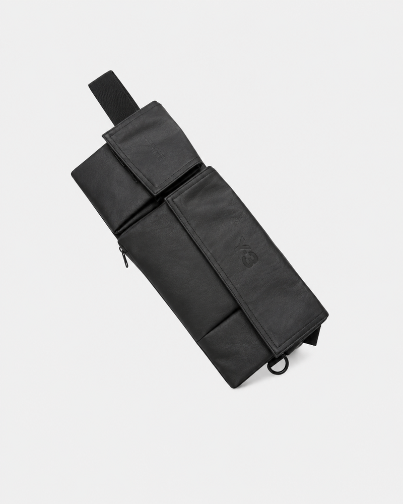 Multi Pocket Sling Black- Hombre Amsterdam