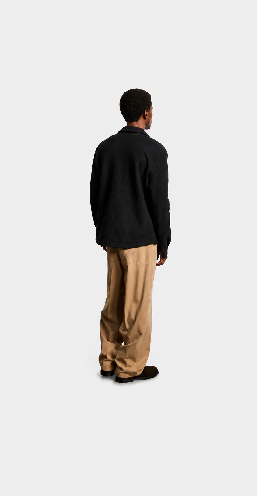 Wool Overshirt Black- Hombre Amsterdam