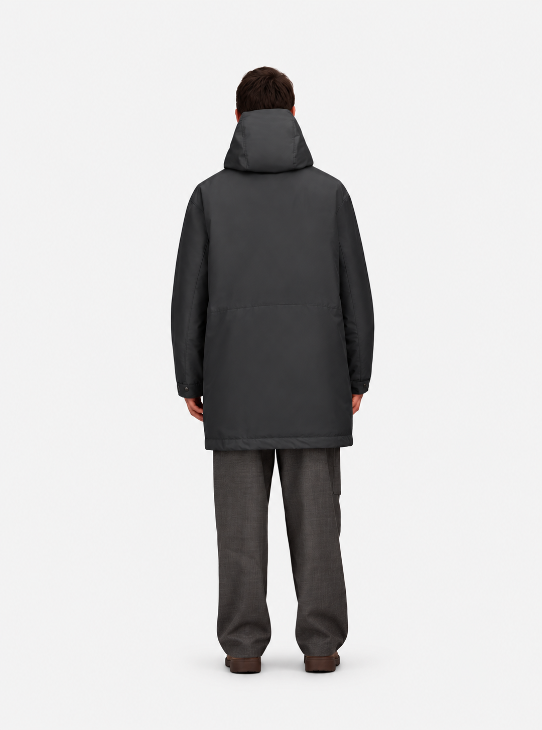 Short Parka In 3L Goretex Black- Hombre Amsterdam