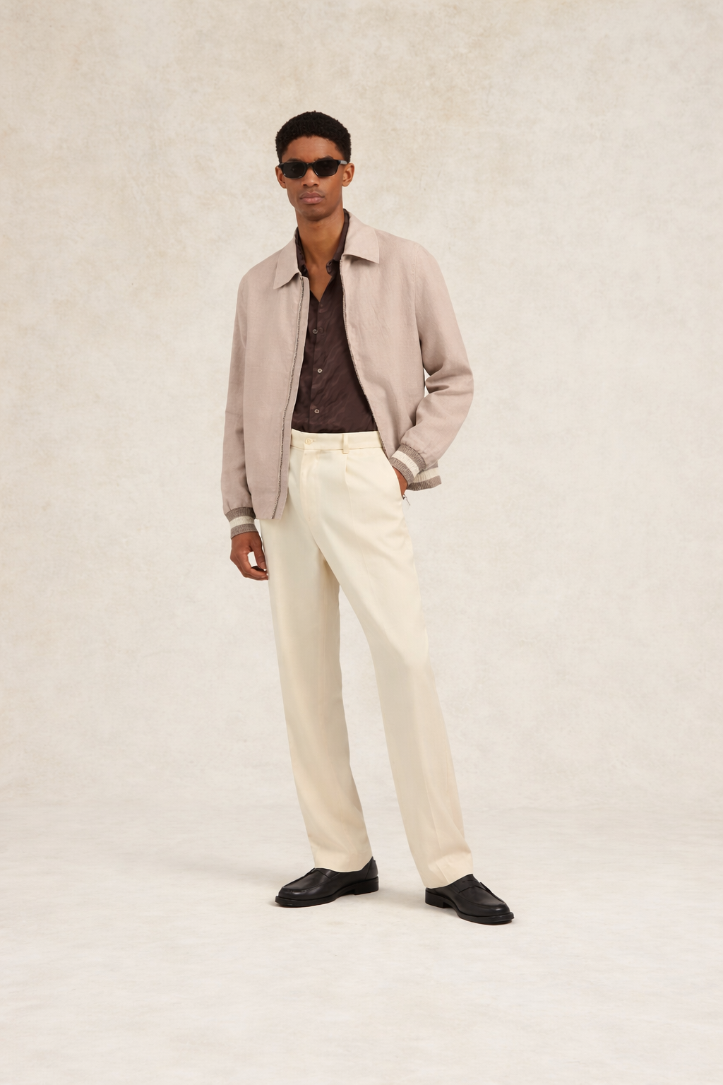 Benito Linen Jacket Oat- Hombre Amsterdam