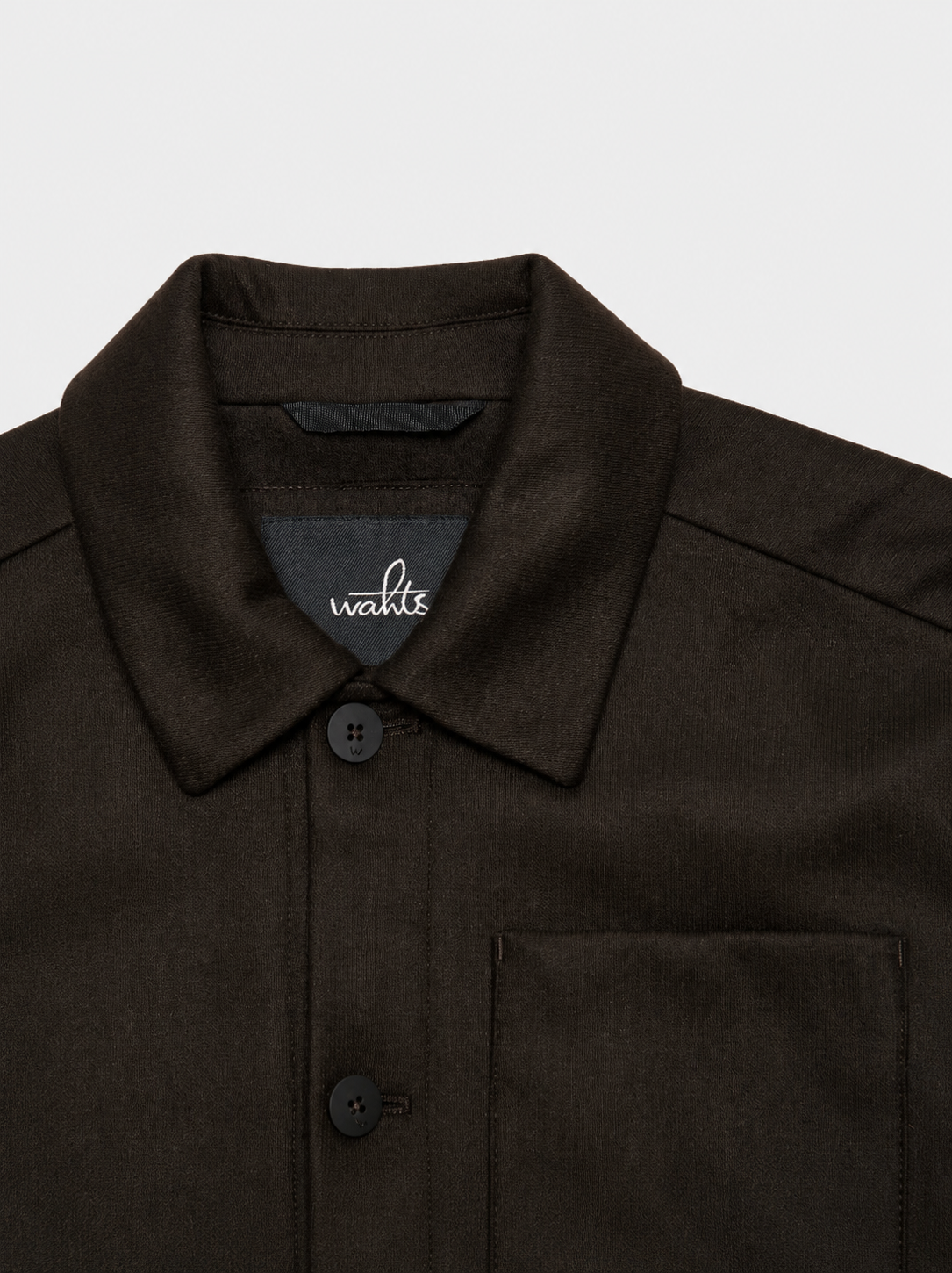 Wool Cashmere Shirt Jacket Deep Brown- Hombre Amsterdam