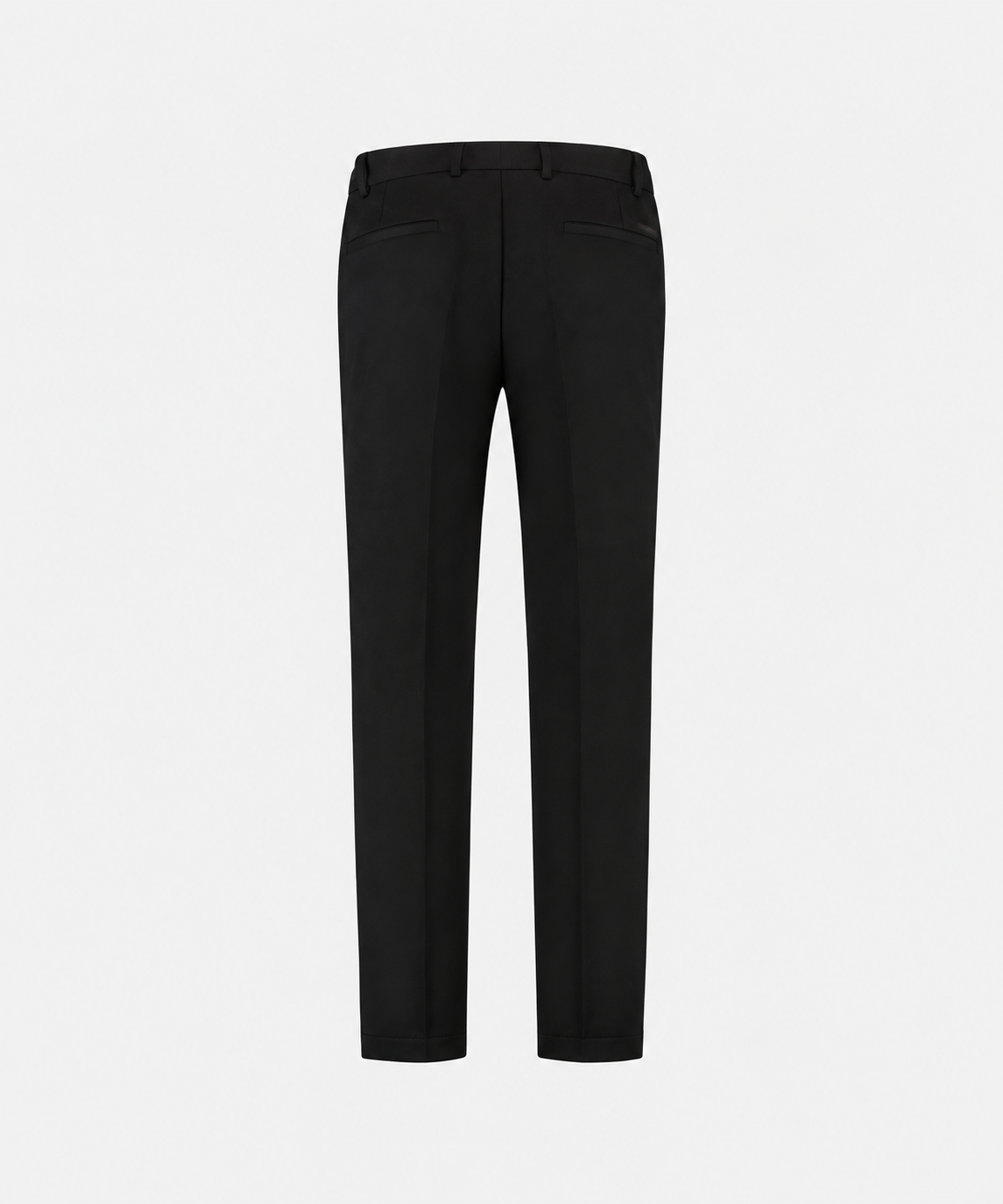 Soft Wool Relaxed Tailored Trousers Deep Brown
