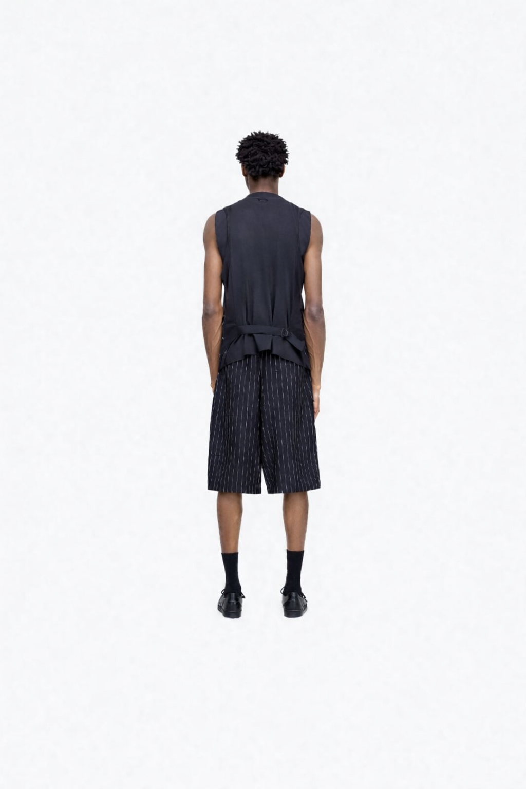 Pinstripe Sport Uniform Short Black- Hombre Amsterdam