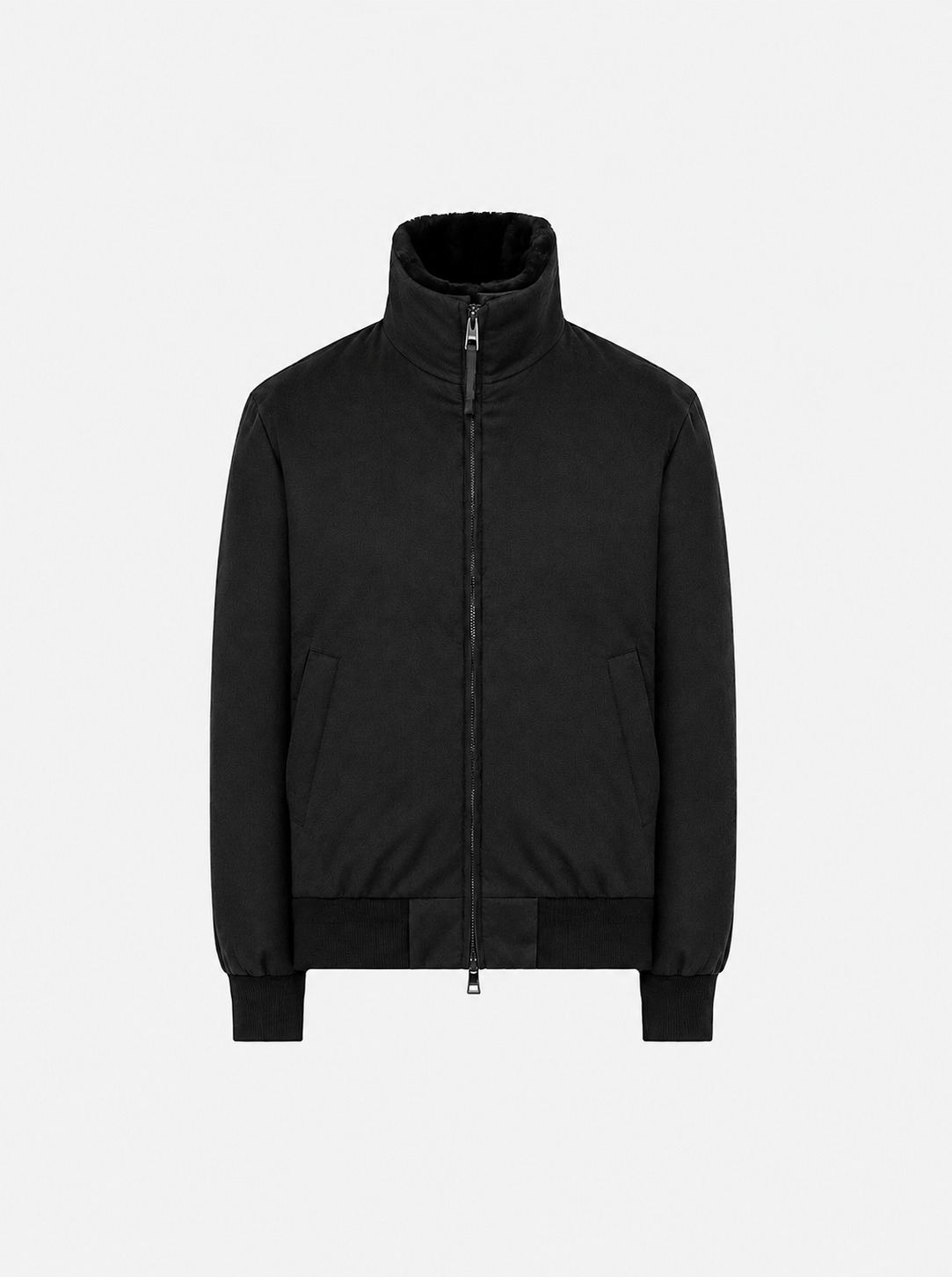 Wool Cashmere Bomber Jacket Black- Hombre Amsterdam