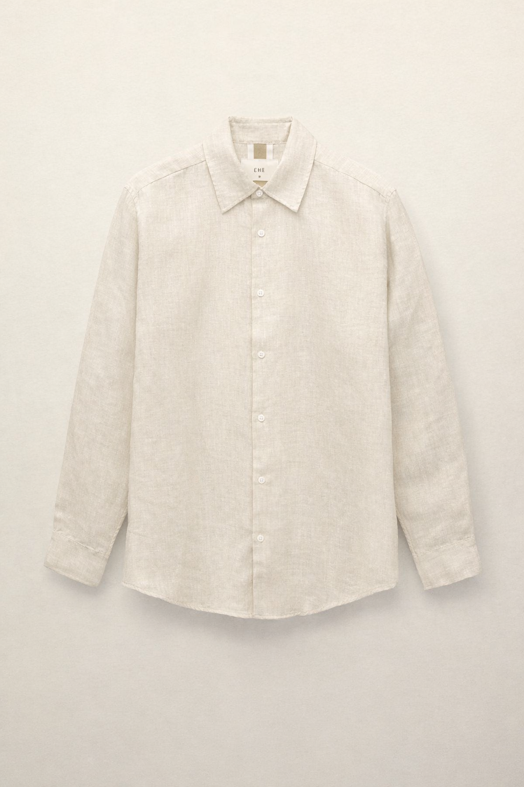 Linen Long Sleeve Shirt Oat- Hombre Amsterdam