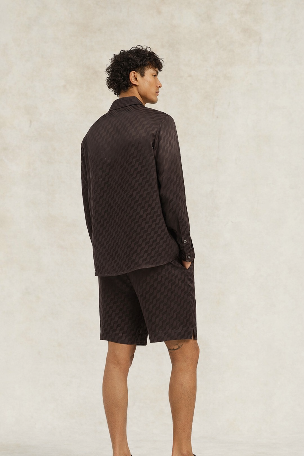 Tidello Evening Shirt Chocolate Brown