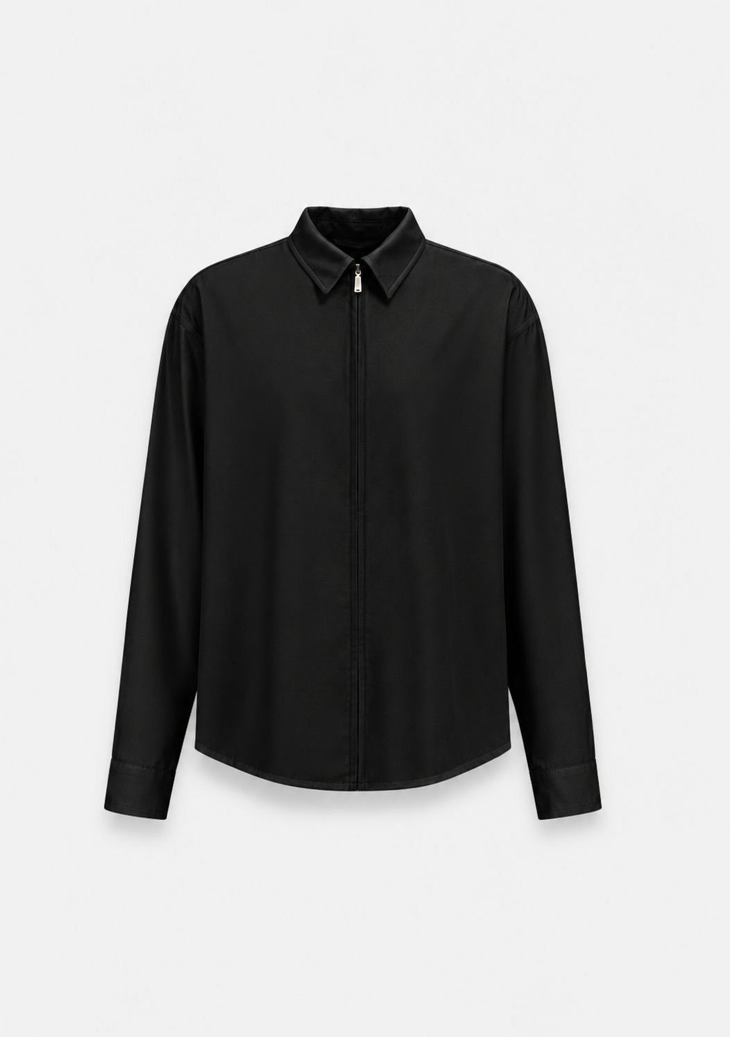 Shirt in Wool Touch Black- Hombre Amsterdam