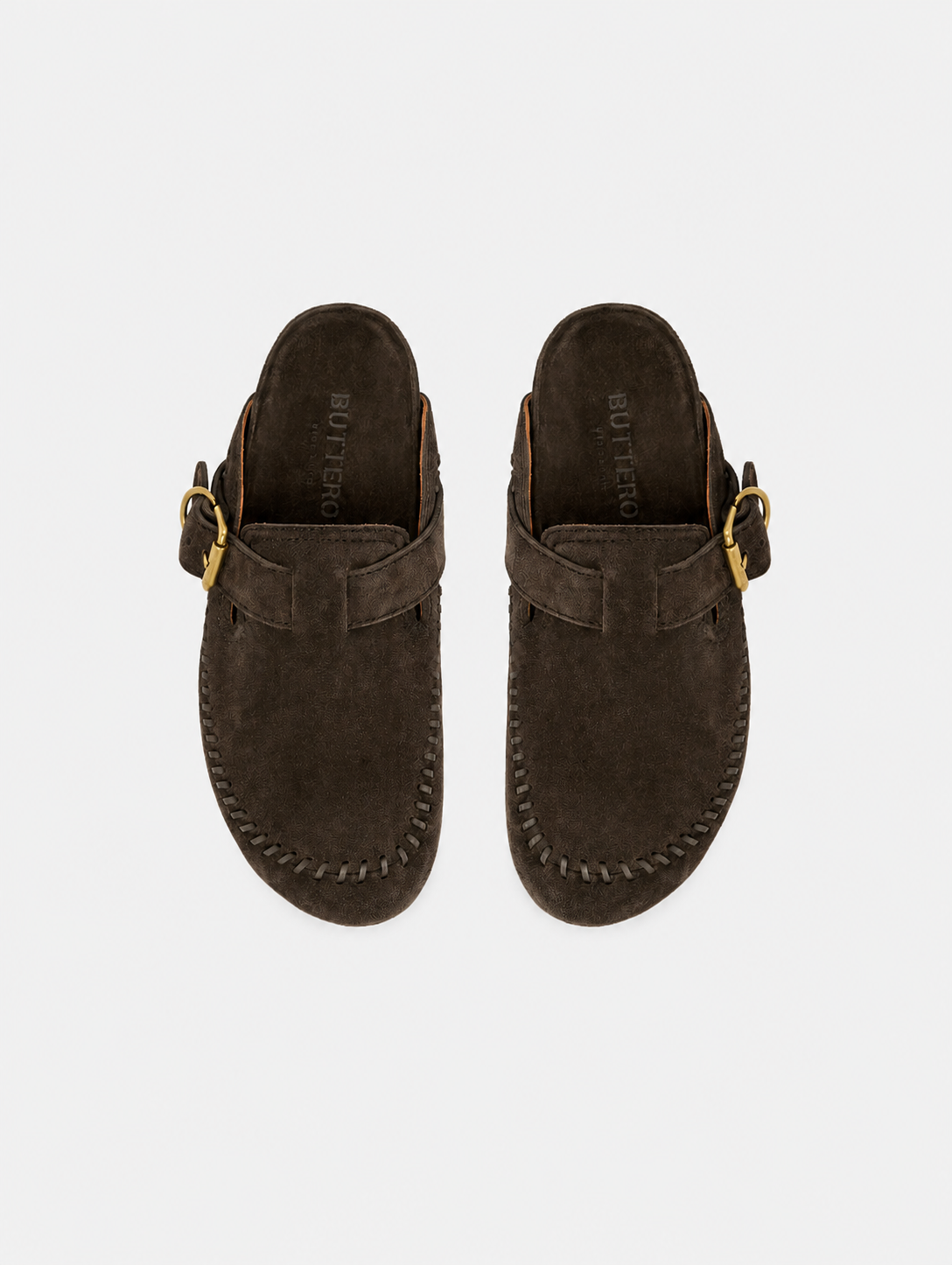 Cortona Mules Mocha Brown Suede- Hombre Amsterdam