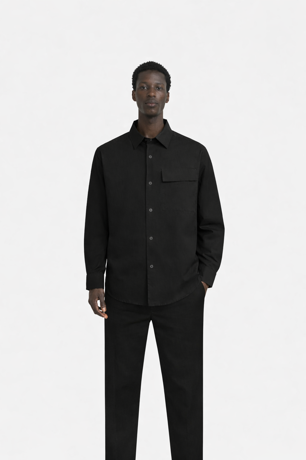 Morioka Overshirt Black- Hombre Amsterdam
