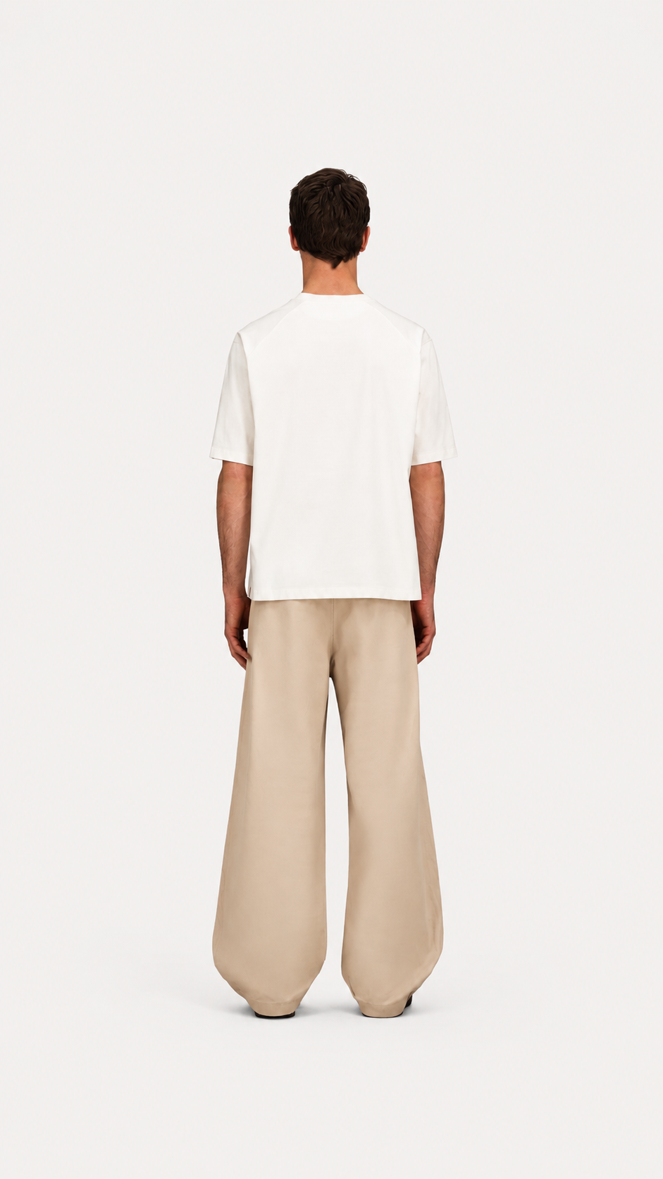 White Mercerised Short Sleeves T-Shirt- Hombre Amsterdam