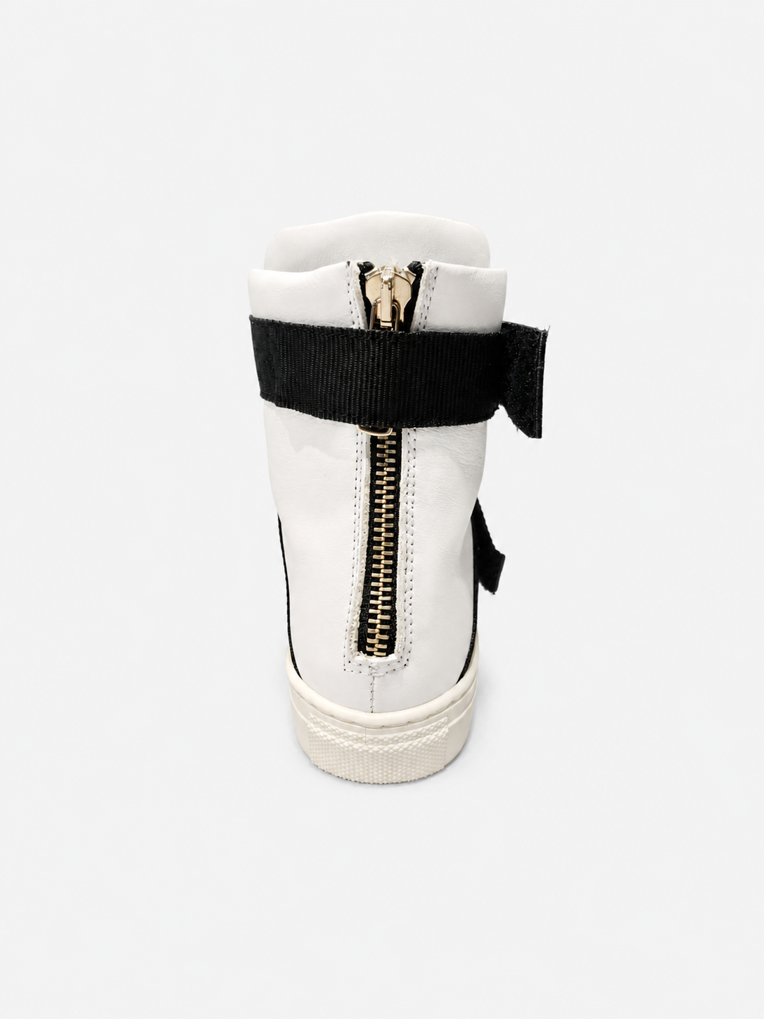 White High Top Velcro Sneakers Kids- Hombre Amsterdam
