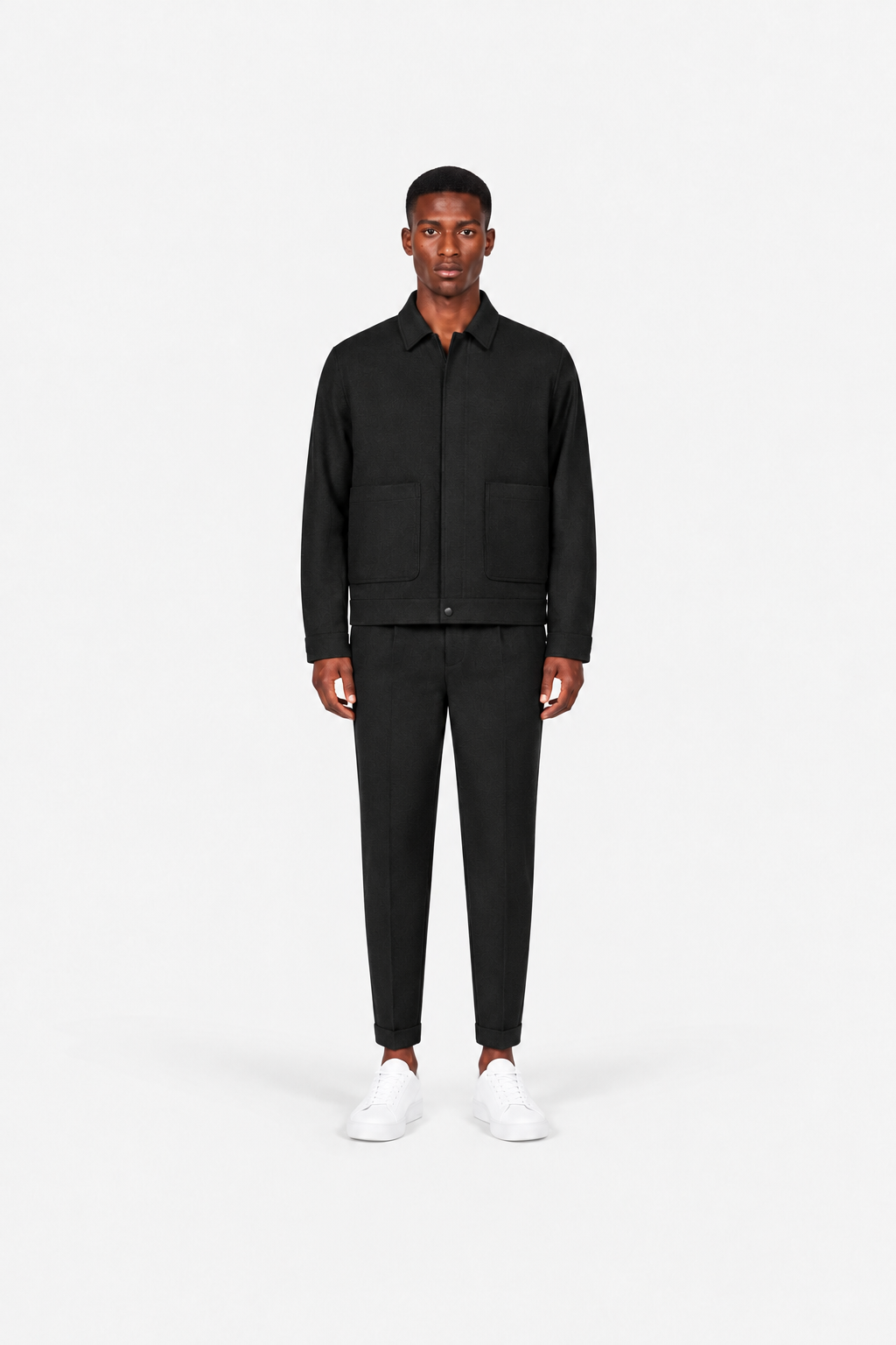 Patch Pocket Jacket Black- Hombre Amsterdam