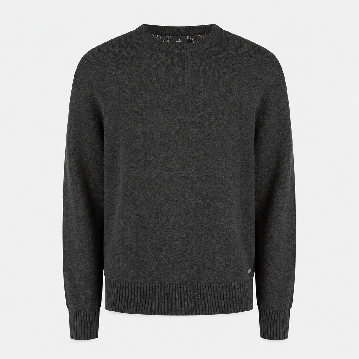 Cotton Merino Heavy knit Pullover Anthracite Melange- Hombre Amsterdam